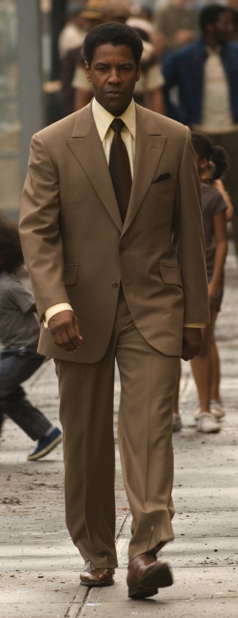American Gangster: Frank Lucas' Light Brown Killer Suit » BAMF Style