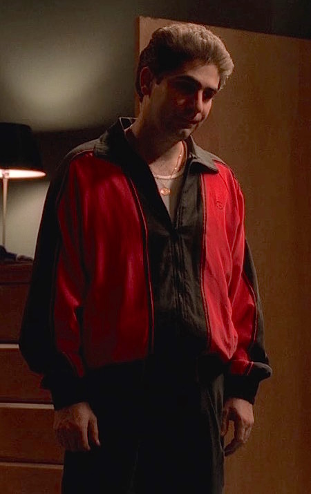 strottenhoofd Cyberruimte Afvoer Christopher Moltisanti's Black and Red Genelli Tracksuit » BAMF Style