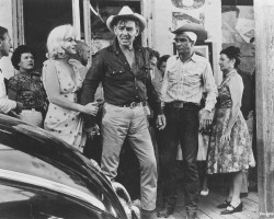 Marilyn Monroe, Clark Gable, and Montgomery Clift in The Misfits