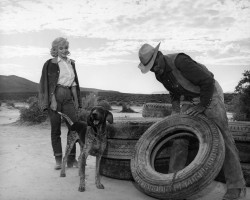 Marilyn Monroe and Clark Gable in The Misfits
